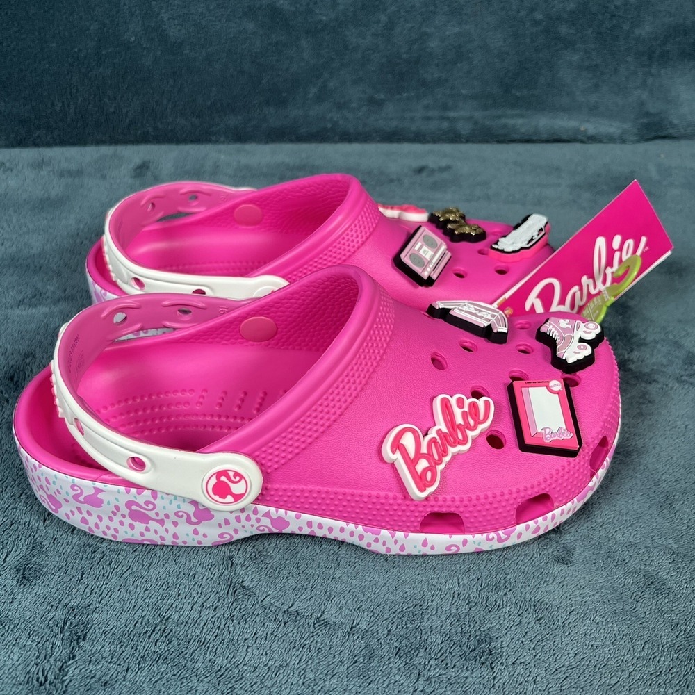 Crocs Women's Size 6 Barbie Classic Clog Limited Edition Electric Pink New